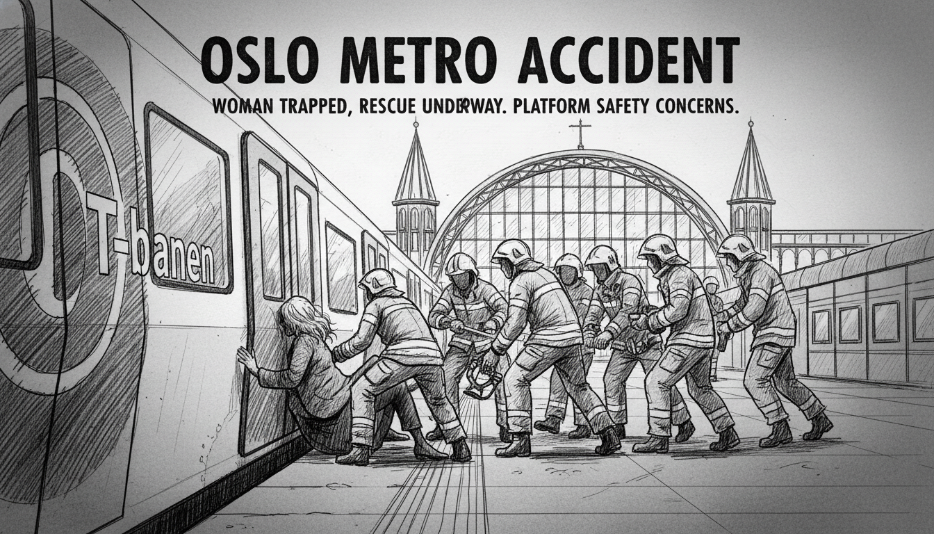 Woman Injured in Oslo Metro Station Accident