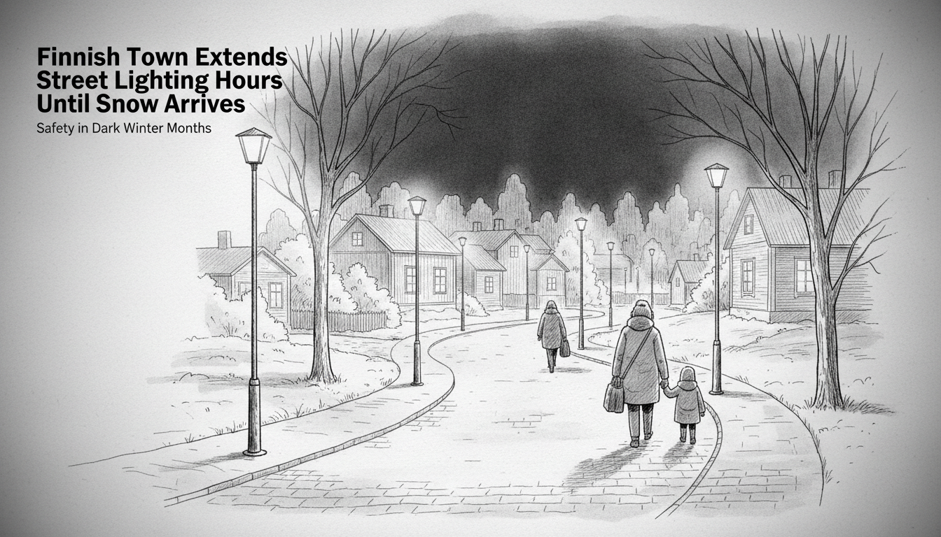 Finnish Town Extends Street Lighting Hours Until Snow Arrives