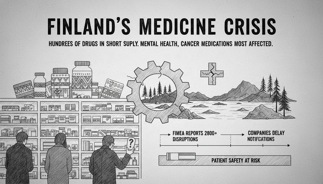Finland Faces Persistent Medicine Shortages Affecting Hundreds of Drugs