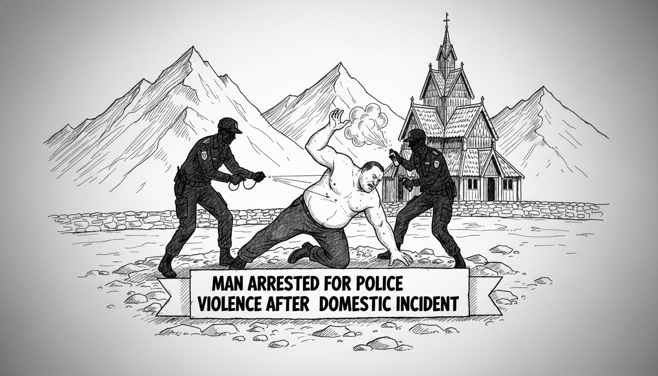 Man Arrested for Police Violence After Domestic Incident