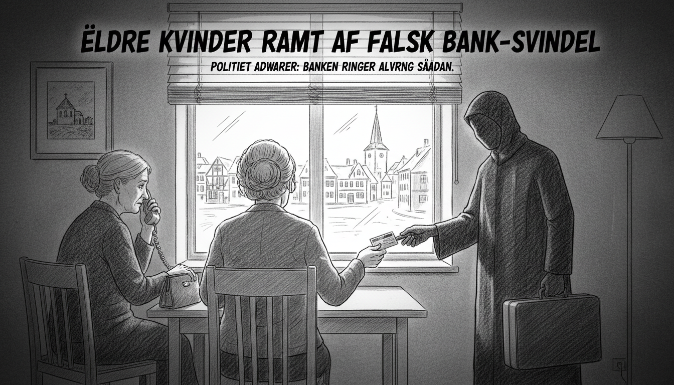 Elderly Women Targeted by Fake Banker Phone Scams in Danish Towns