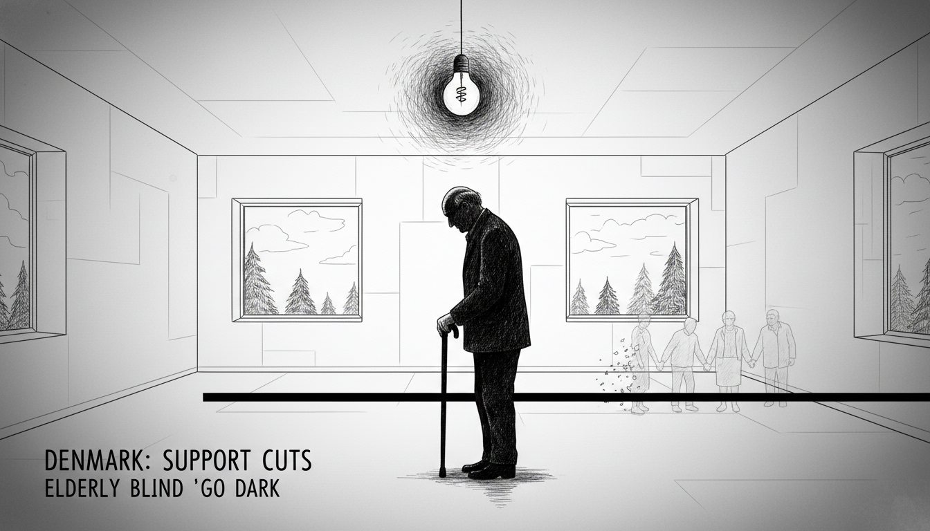 Blind Danish Man 'Went Dark' When Support Scheme Was Cut From Budget