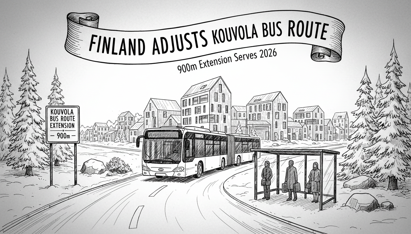 Finland Adjusts Kouvola Bus Route: 900m Extension Serves 2026