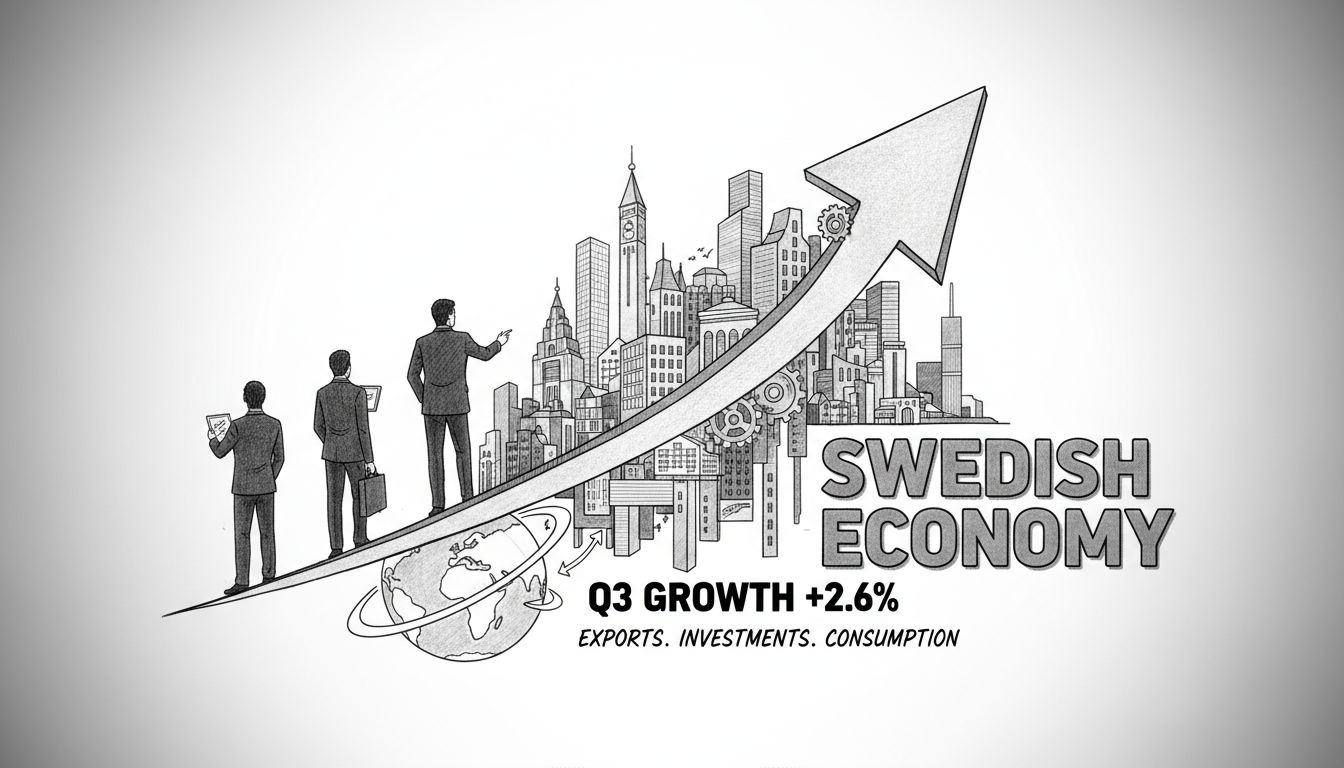Swedish Economy Posts Strong Third Quarter Growth