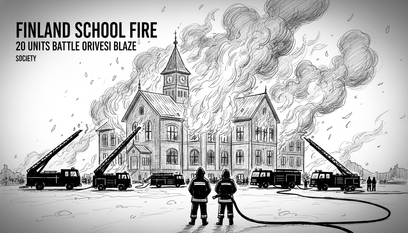 Finland School Fire: 20 Units Battle Orivesi Blaze