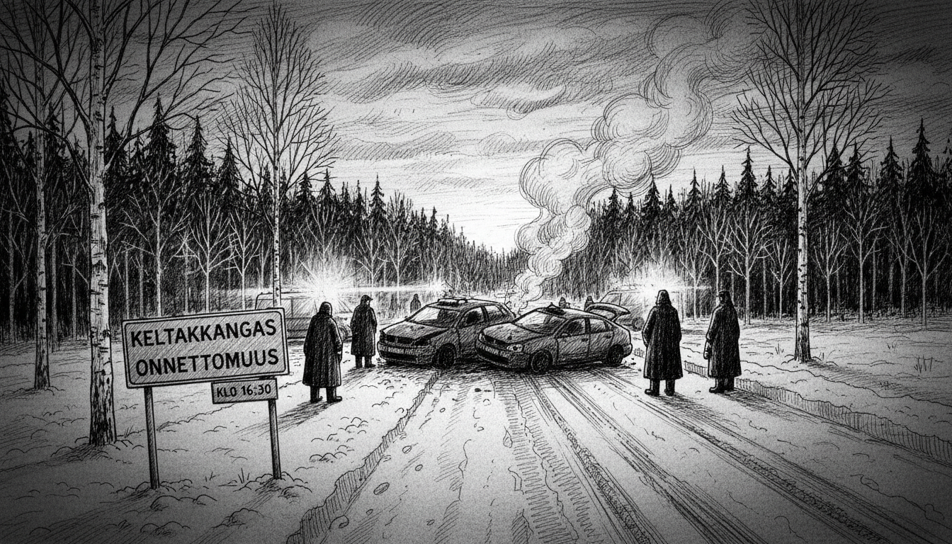 Finland's 4:30 PM Crash: Keltakangas Traffic Incident