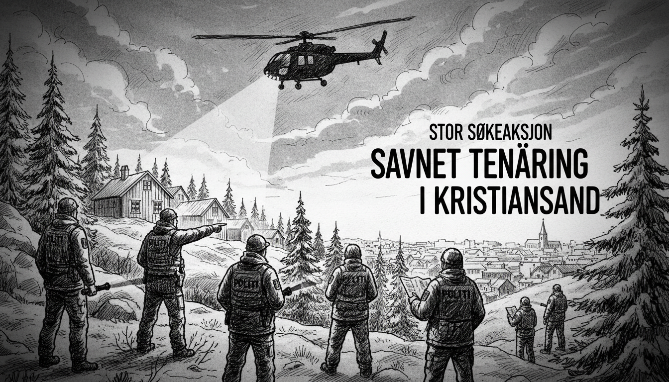 Major Search Operation for Missing Teenager in Kristiansand