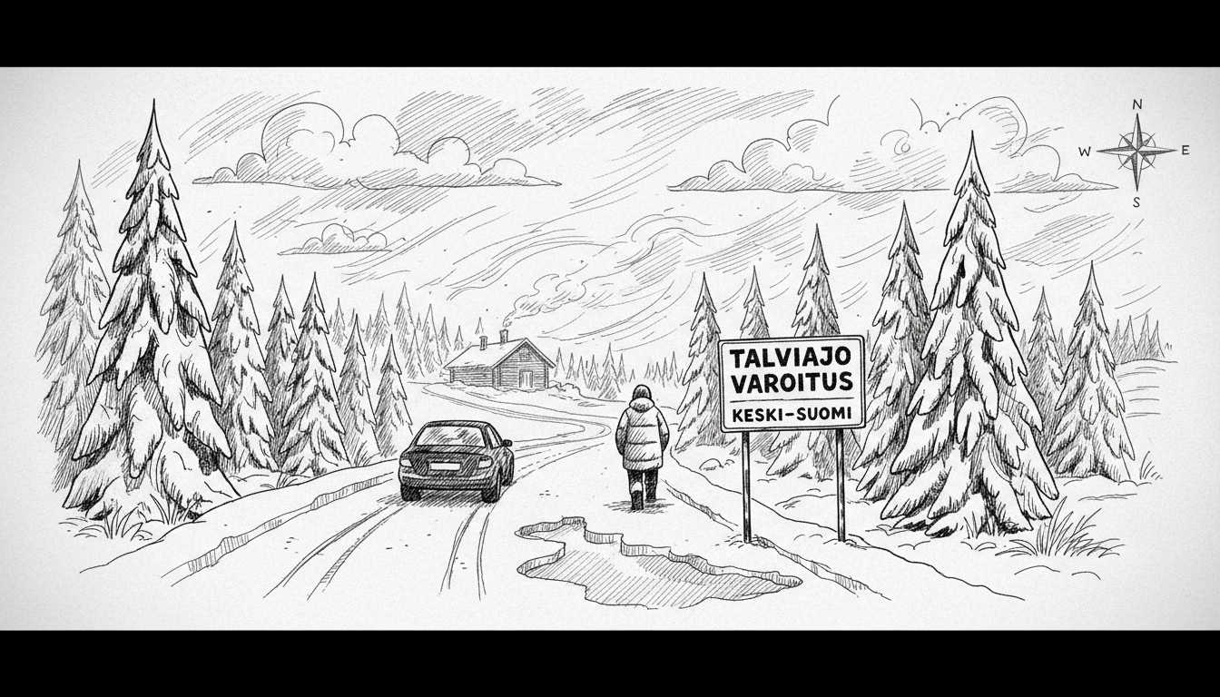 Winter Driving Alert Issued for Central Finland Roads