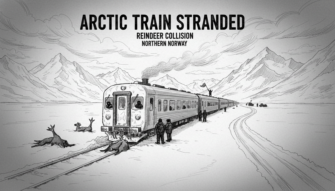 Arctic Train Stranded After Reindeer Collision in Northern Norway