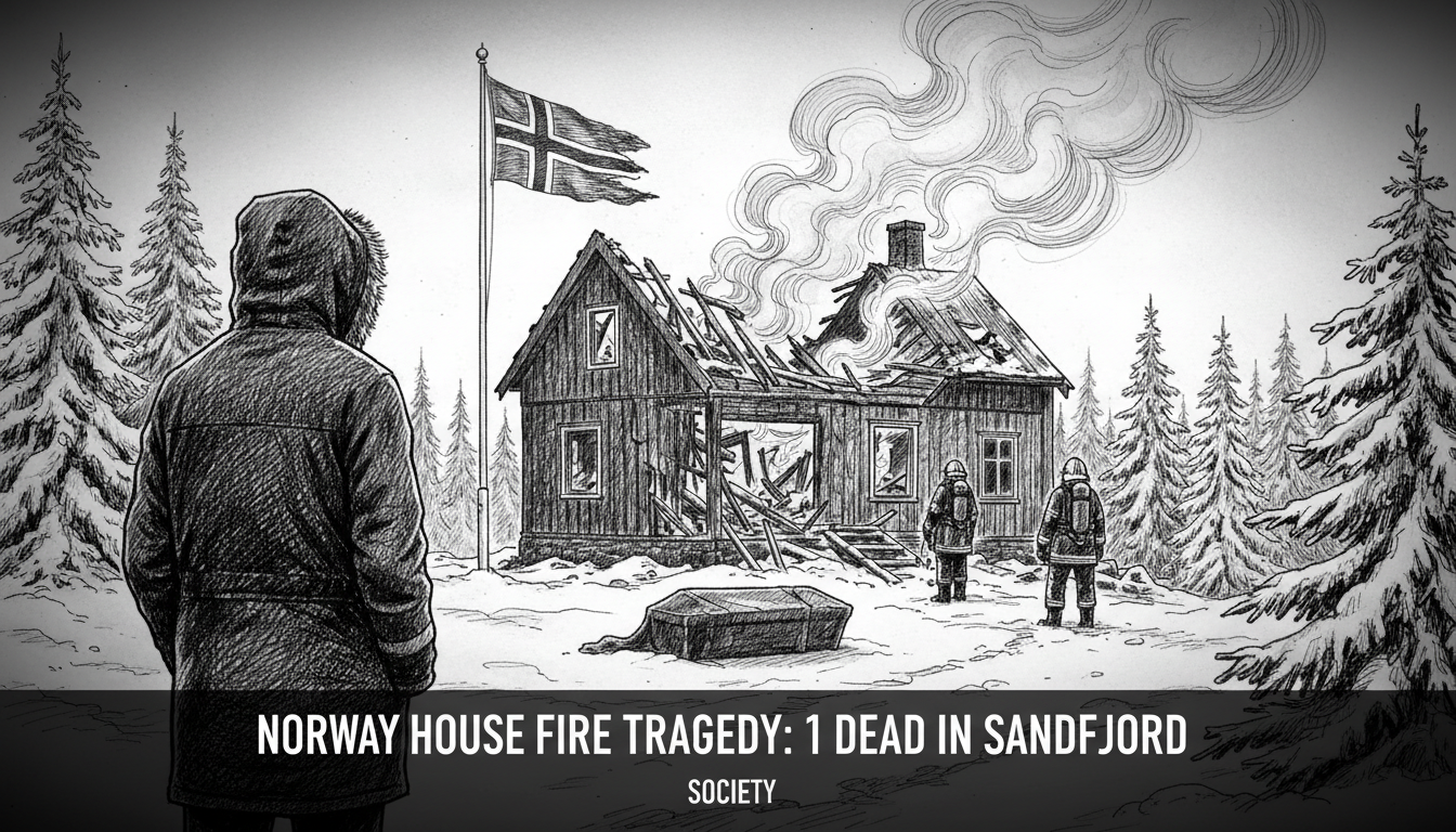 Norway House Fire Tragedy: 1 Dead in Sandefjord