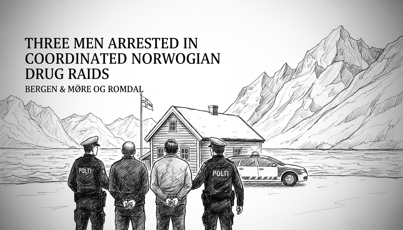Three Men Arrested in Coordinated Norwegian Drug Raids