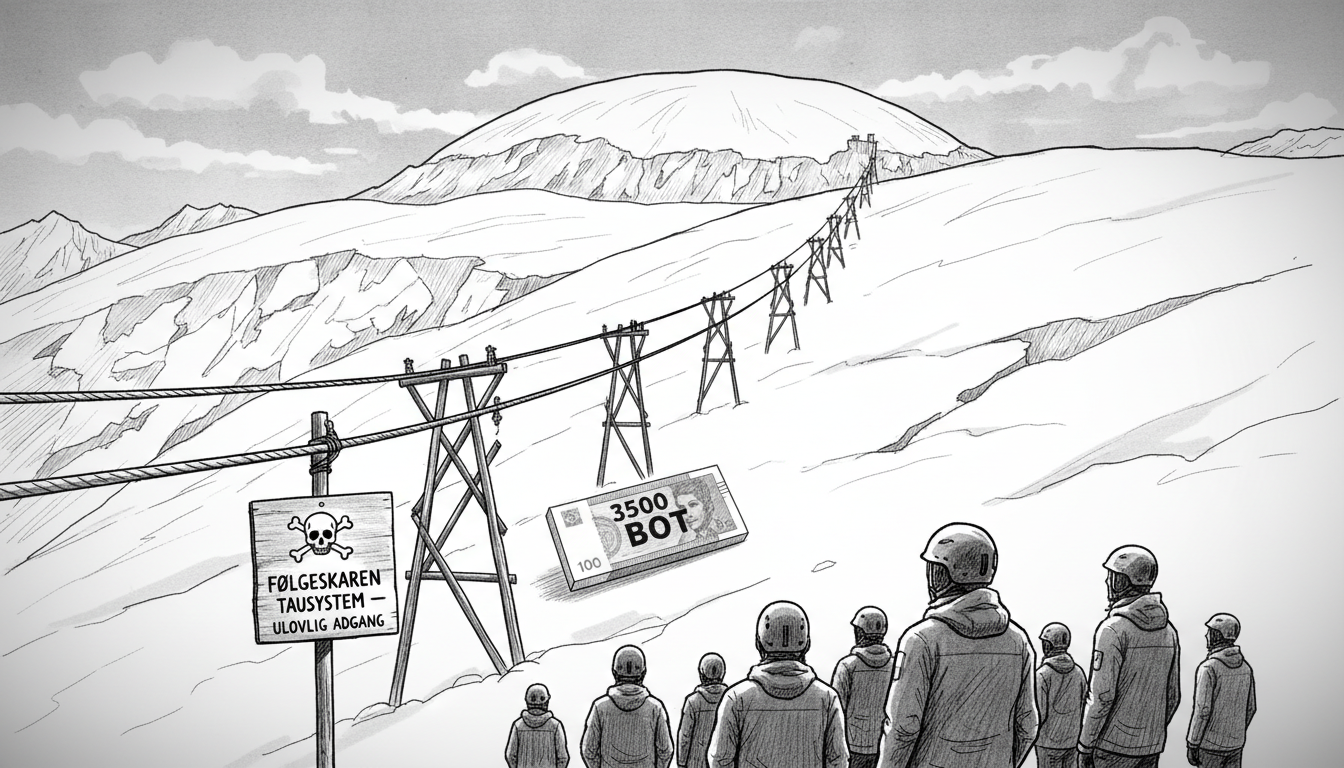 Folgefonna Ski Camp Fined for Illegal Cable Tow Operation