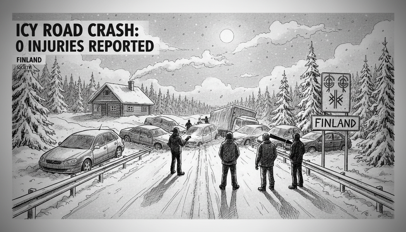 Finland Icy Road Crash: 0 Injuries Reported