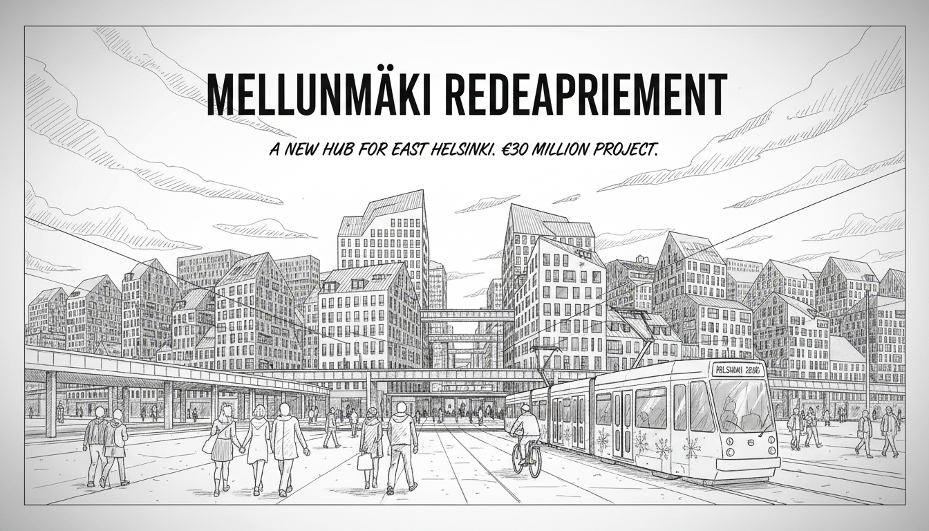 Helsinki Plans Major Redevelopment of Mellunmäki City Center