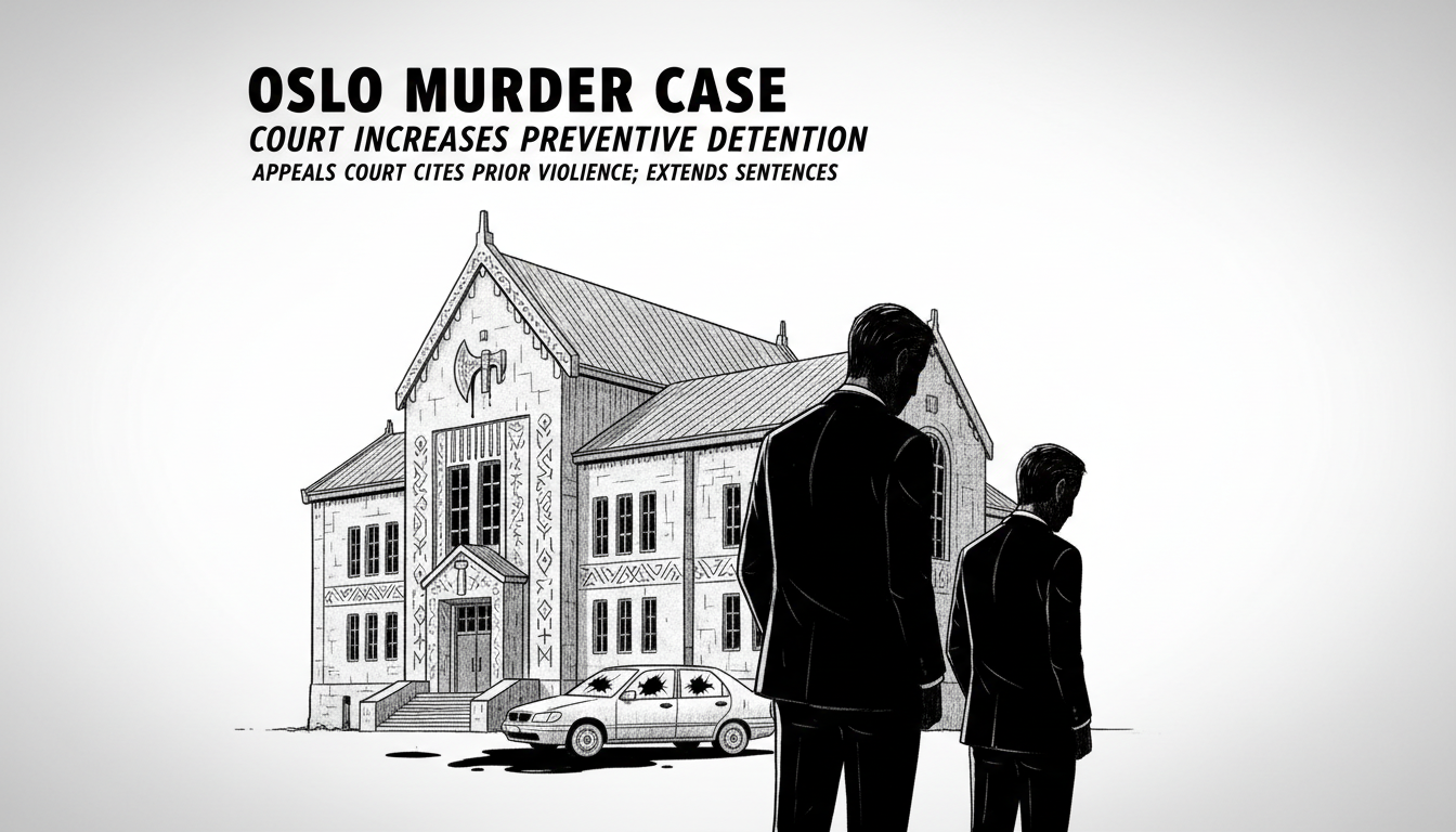 Court Increases Preventive Detention Sentences in Oslo Murder Case