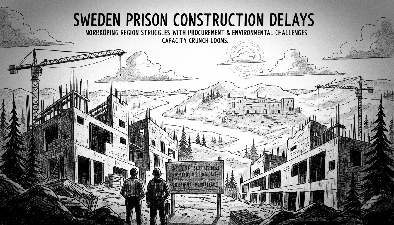 Sweden Prison Construction Delays in Norrköping Region