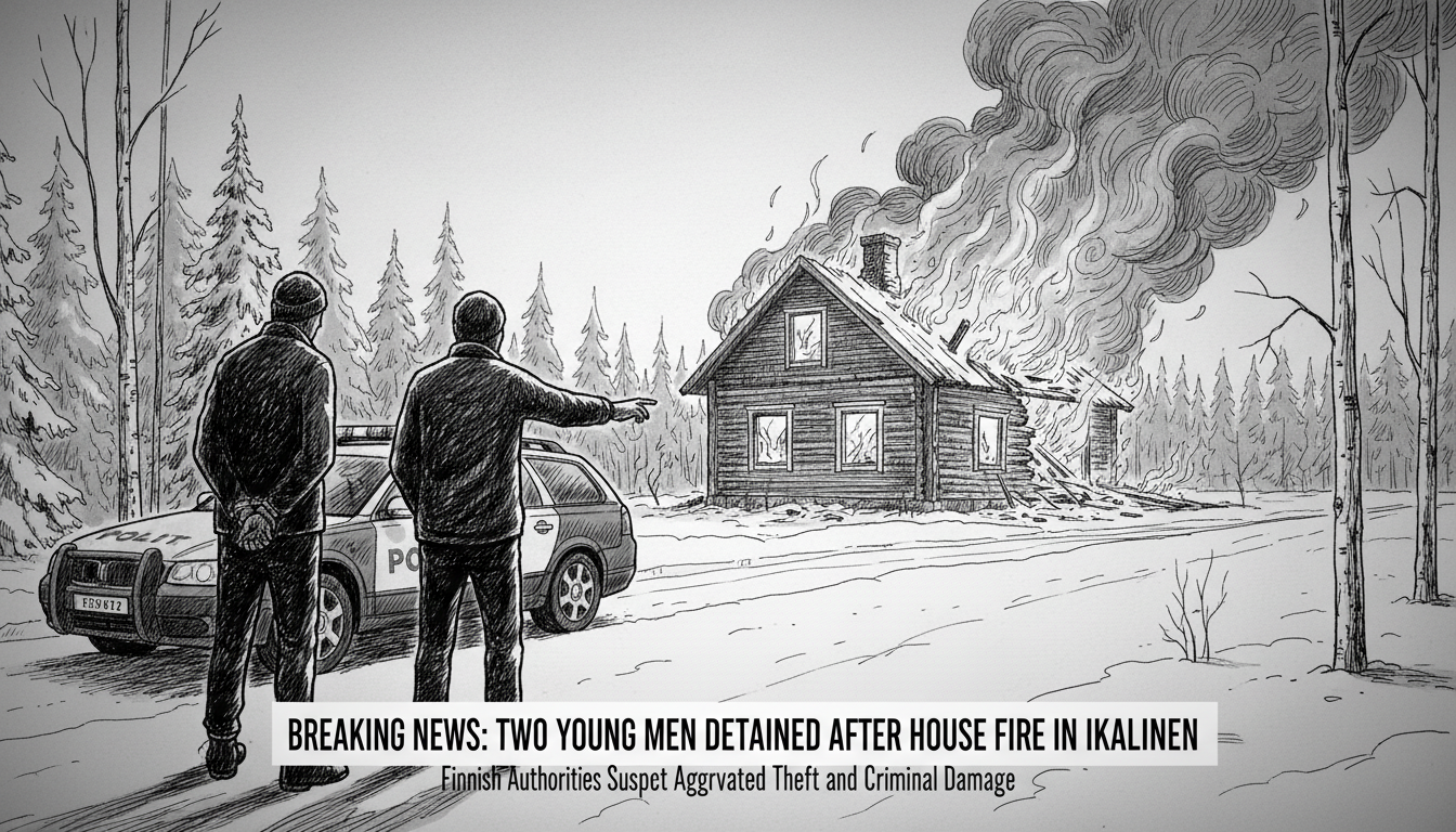 Two Young Men Detained After House Fire in Ikaalinen