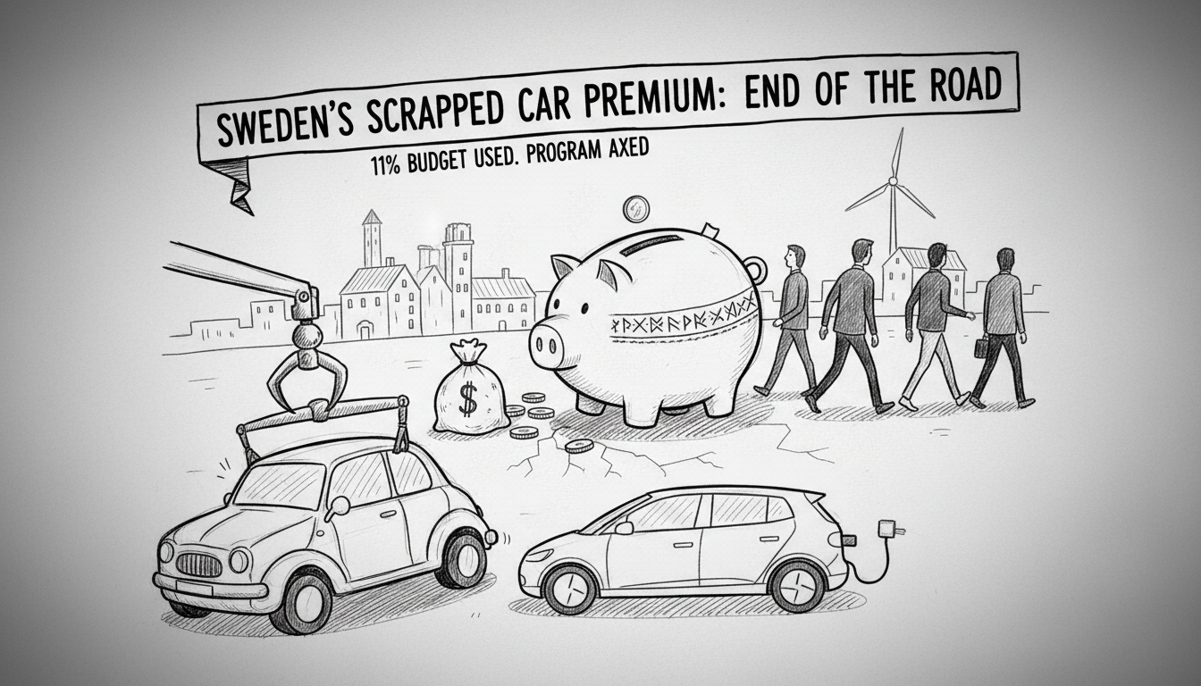 Sweden's Scrapped Car Premium Program Ends After Poor Results