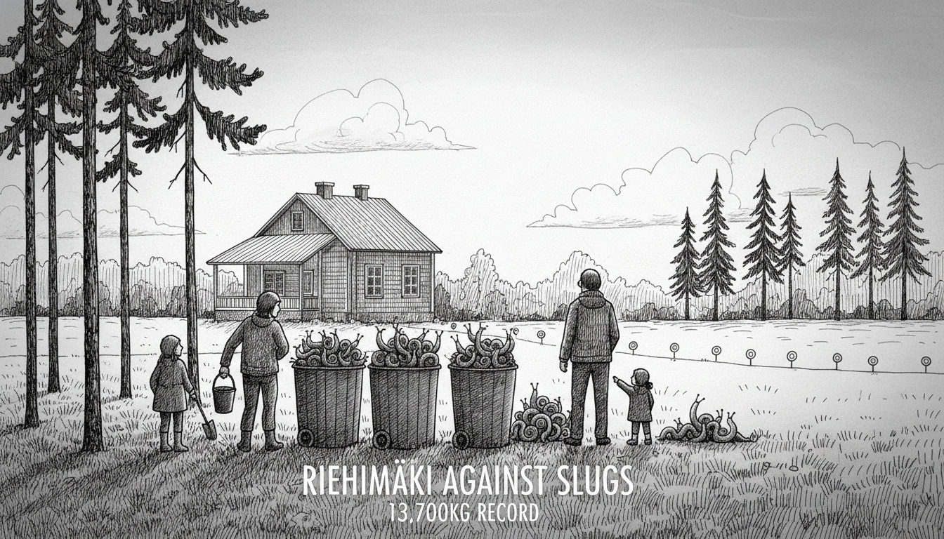 Riihimäki Residents Collect Record 13,700kg of Invasive Snails