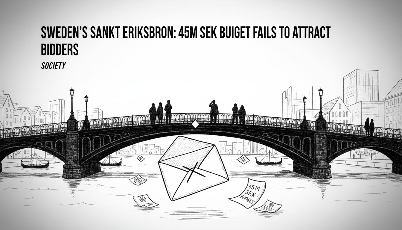 Sweden's Sankt Eriksbron: 45M SEK Budget Fails to Attract Bidders