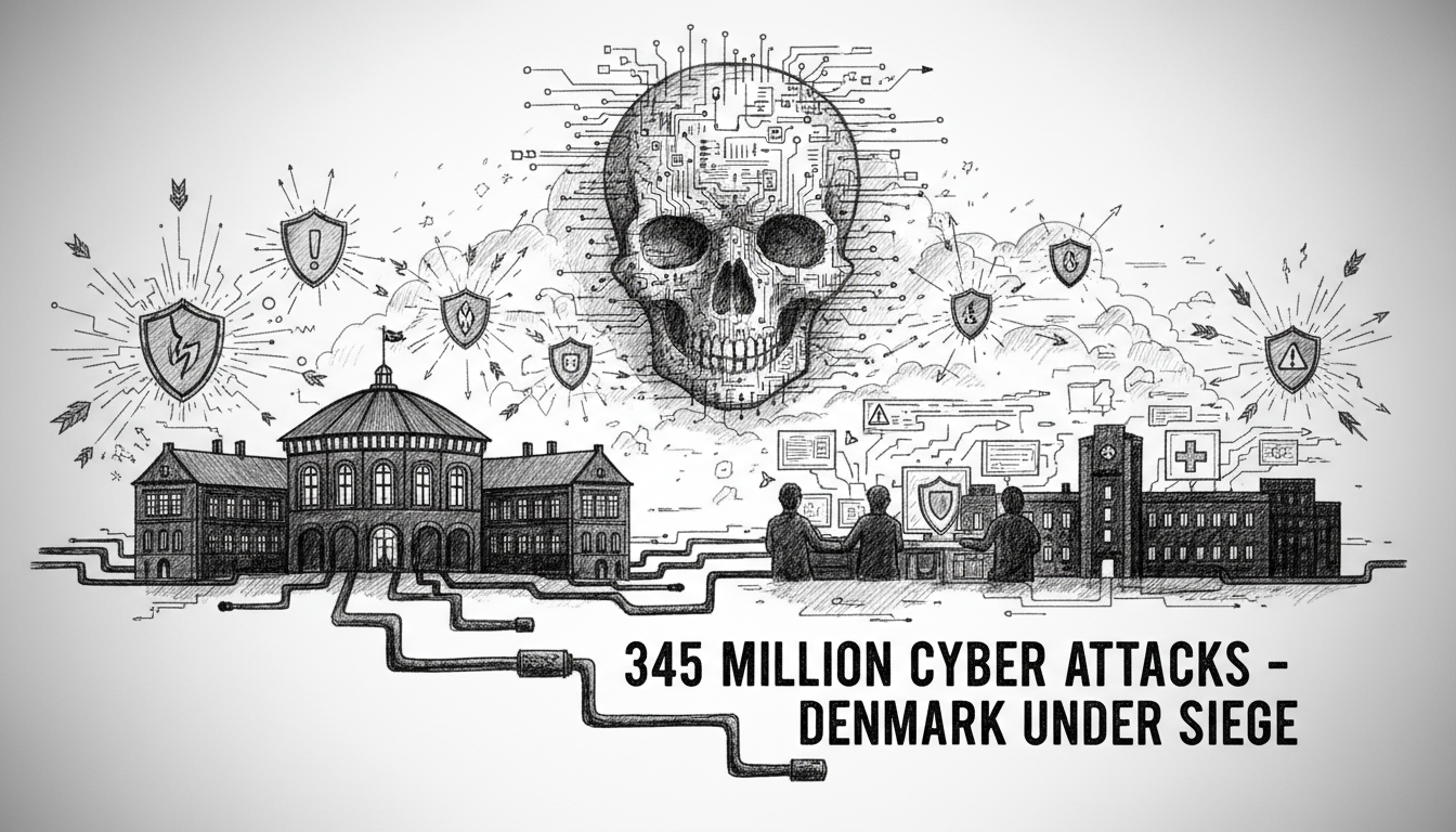 Danish Municipalities and Hospitals Face 345 Million Cyber Attacks in One Month