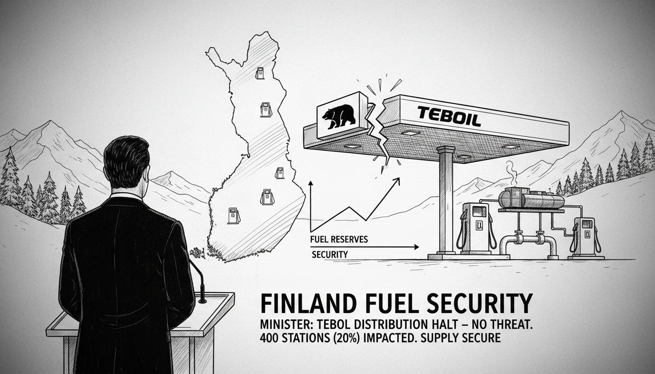 Minister: Teboil Station Distribution Halt Would Not Threaten Fuel Security