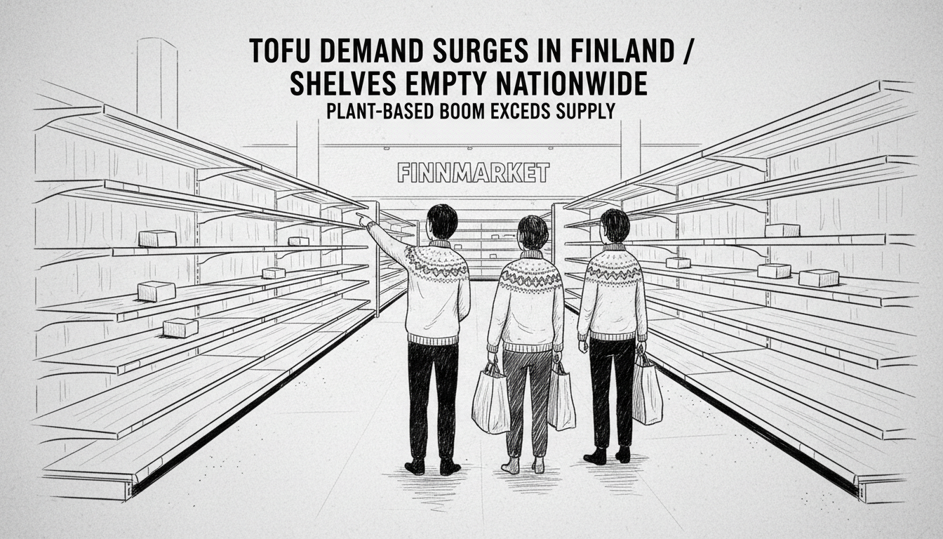 Tofu Demand Surges in Finland as Shelves Empty Nationwide