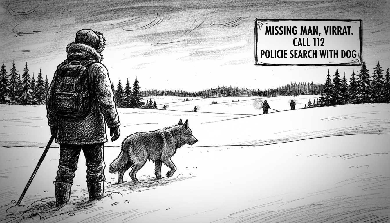 Finnish Police Search for Missing Man with Dog in Virrat Region