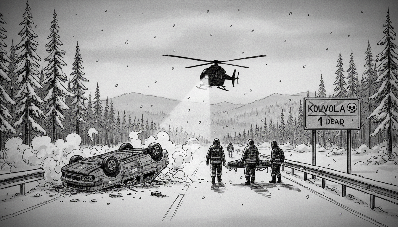 Finland Highway 6 Tragedy: 1 Dead in Kouvola Crash