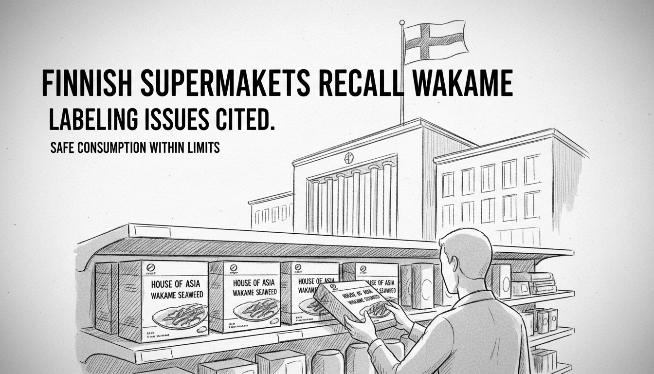 House of Asia Wakame Seaweed Removed from Finnish Supermarkets Over Labeling Issues