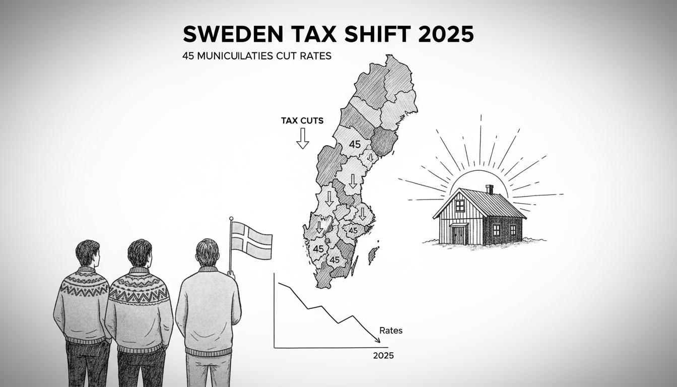 Sweden Tax Shift 2025: 45 Municipalities Cut Rates