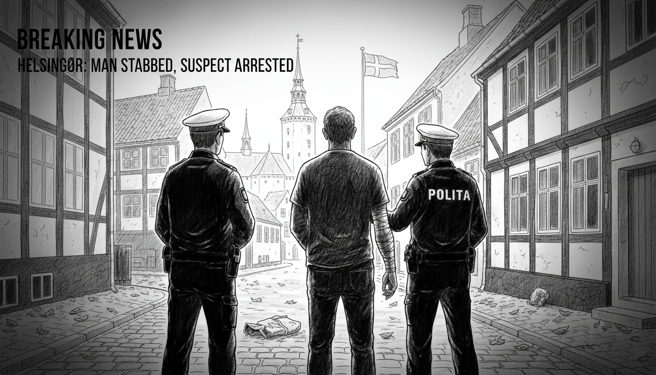 Man Stabbed in Helsingør, Suspect Arrested