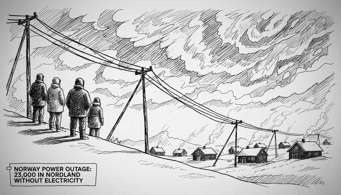 Norway Power Outage: 23,000 in Nordland Without Electricity