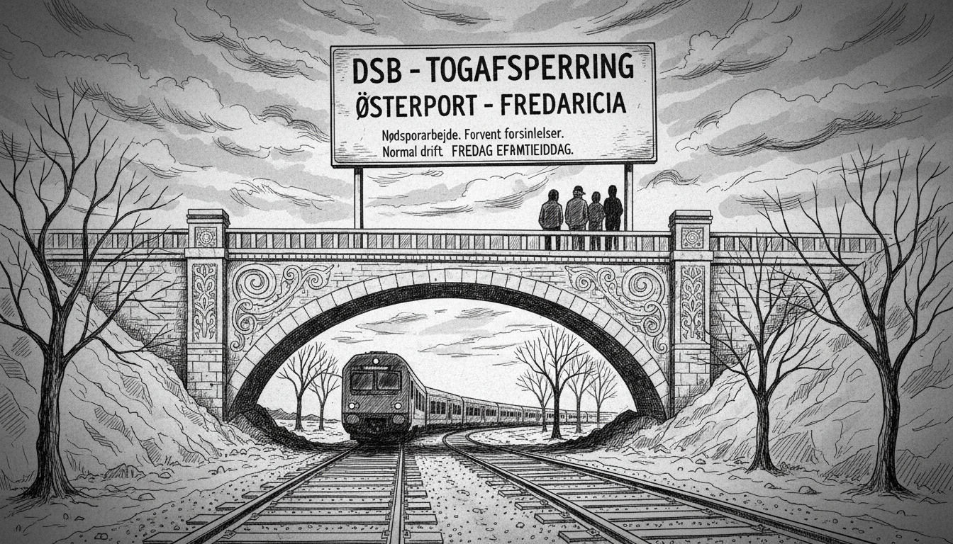 InterCity Trains Halted Between Østerport and Fredericia