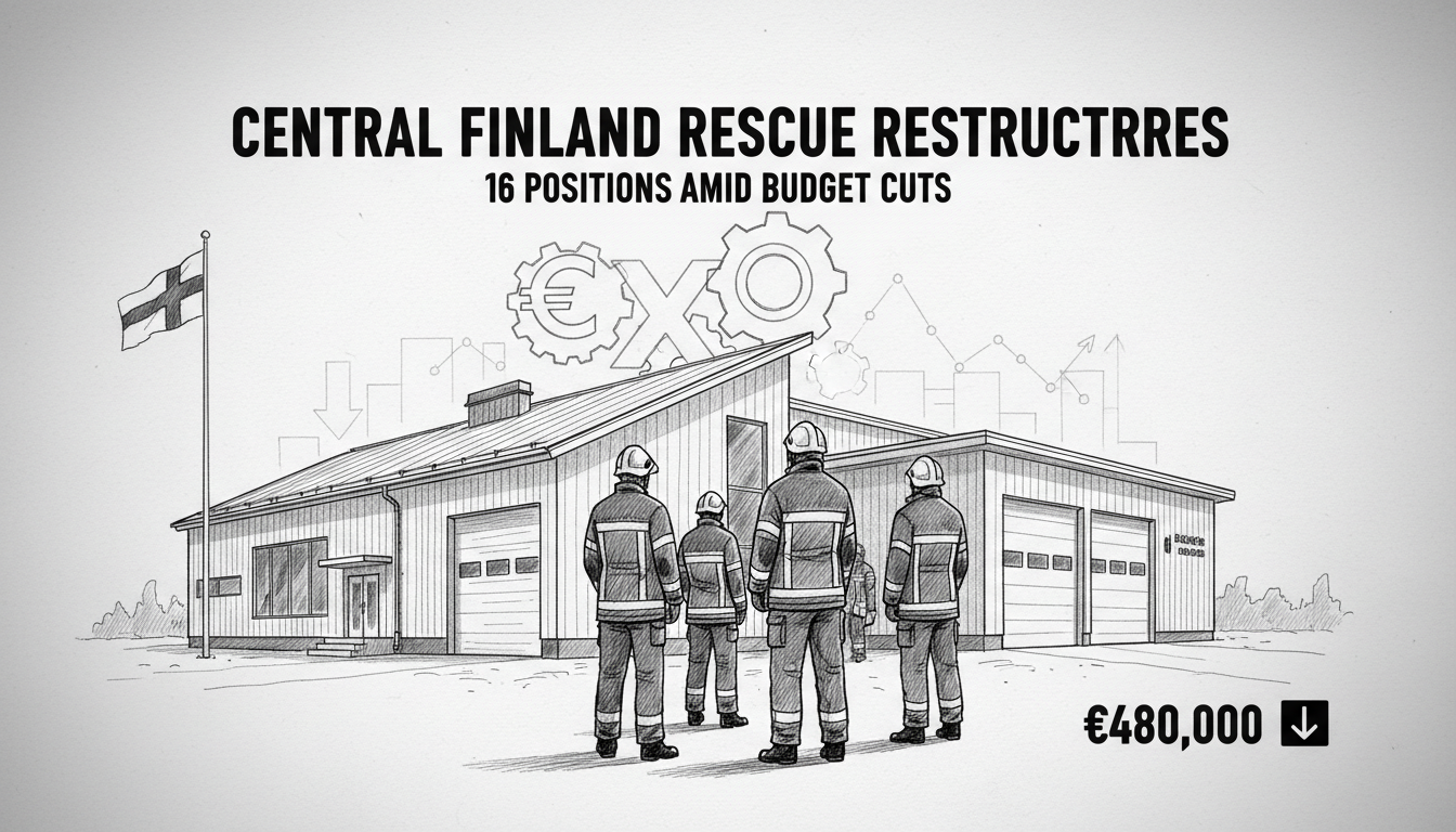 Central Finland Rescue Service Restructures 16 Positions Amid Budget Cuts