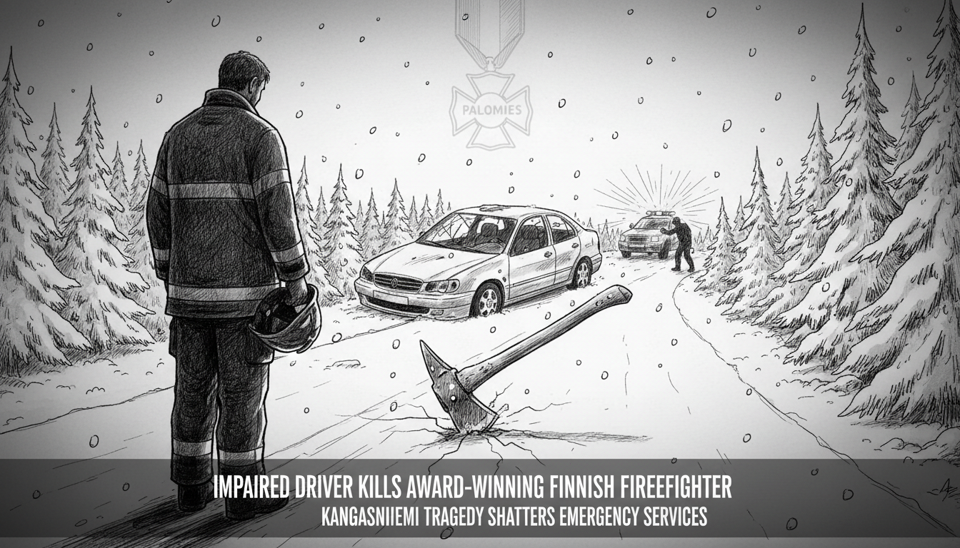 Impaired Driver Kills Award-Winning Finnish Firefighter in Tragic Collision
