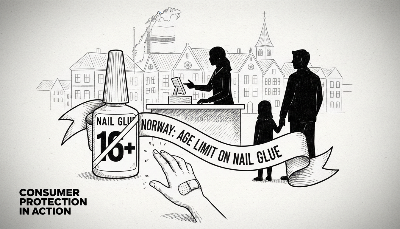 Norwegian Retail Chain Introduces Age Limit on Nail Glue After Child Injuries
