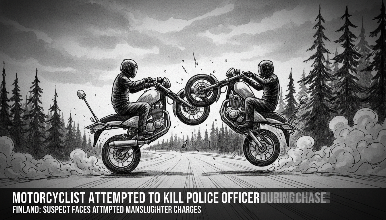 Motorcyclist Attempted to Kill Police Officer During Chase