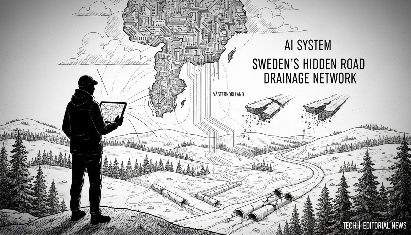 AI System Maps Sweden's Hidden Road Drainage Network