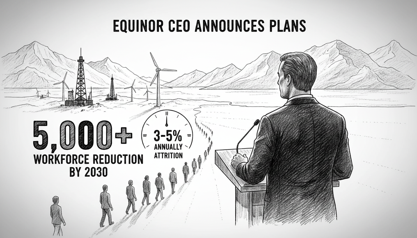 Equinor CEO Announces Workforce Reduction Plans