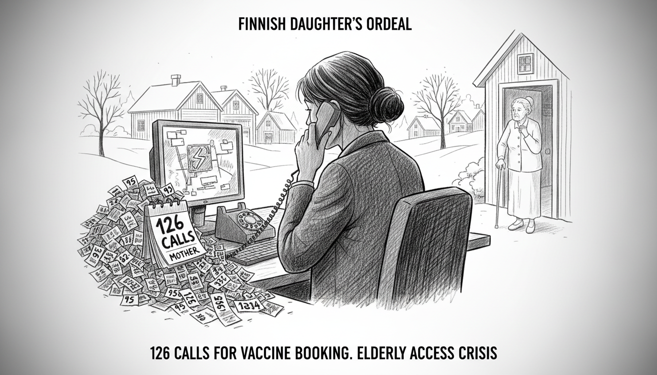 Finnish Daughter Makes 126 Calls to Book Elderly Mother's Vaccination