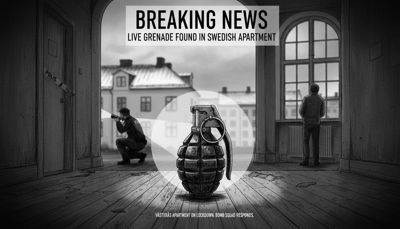 Live Grenade Found in Swedish Apartment Building
