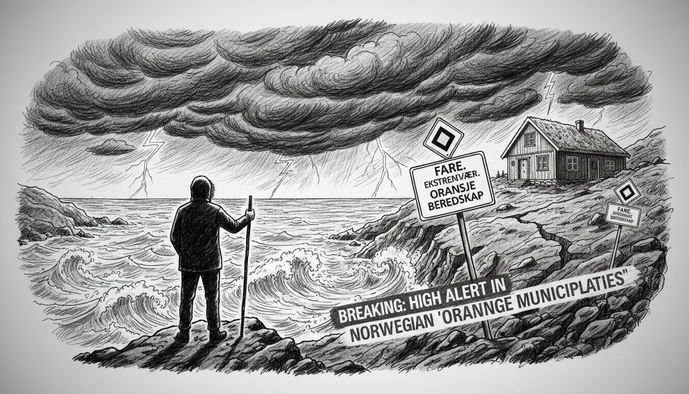 High Alert in Norwegian 'Orange Municipalities' as Storm Approaches