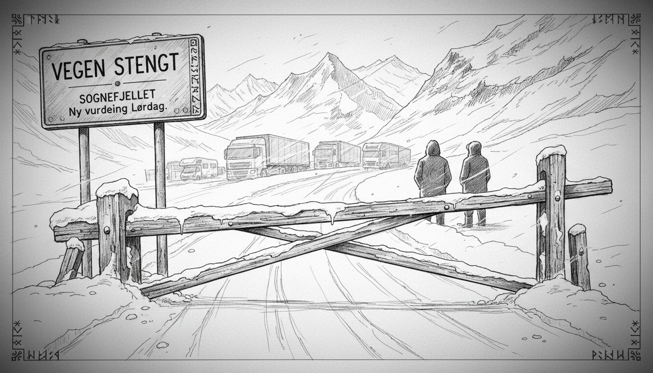 Sognefjellet Mountain Road Closure Disrupts Key Norwegian Transport Route