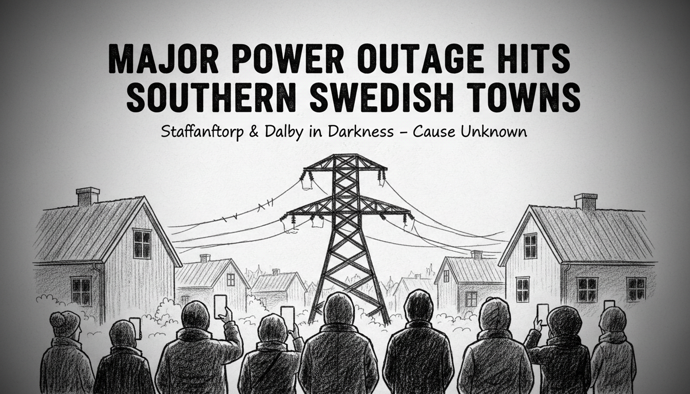 Major Power Outage Hits Southern Swedish Towns