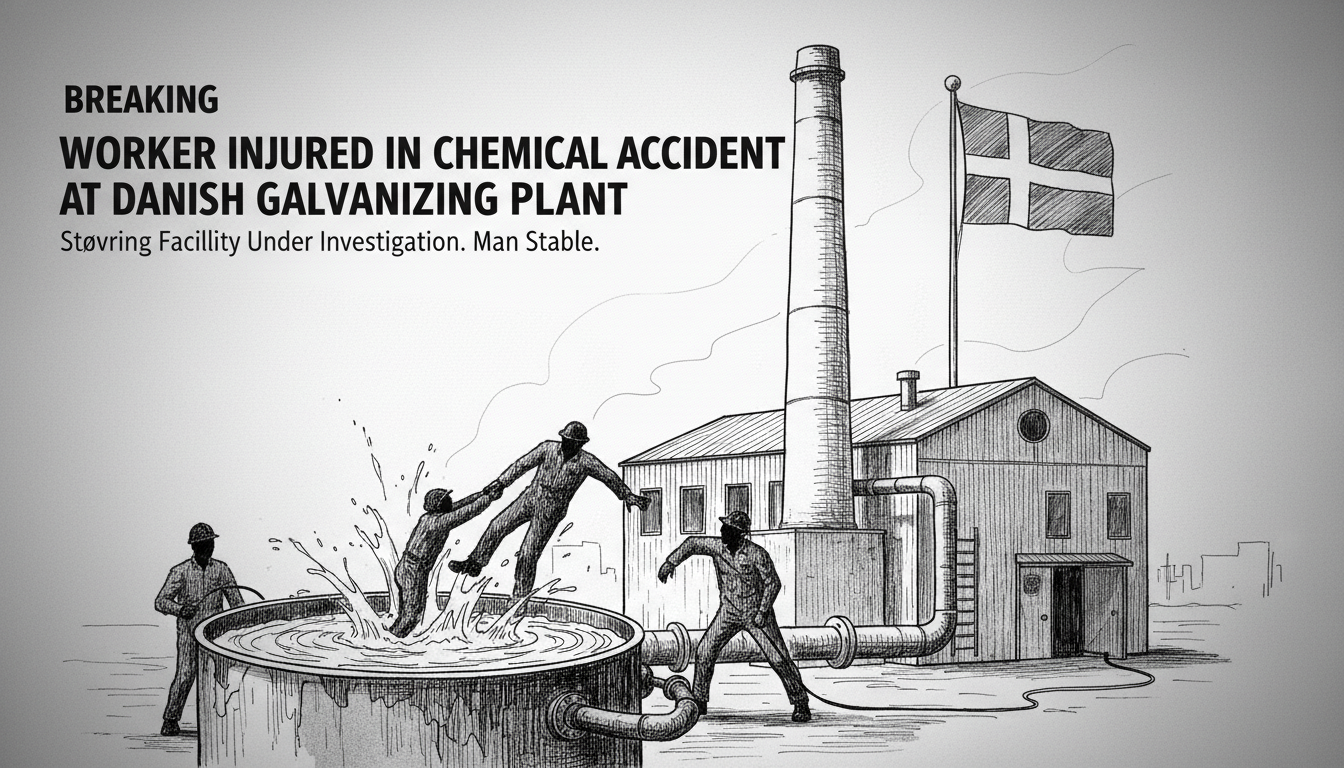 Worker Injured in Chemical Accident at Danish Galvanizing Plant