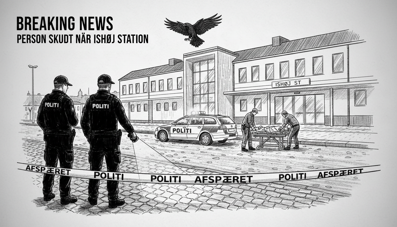 Person Shot Near Ishøj Station Road in Denmark