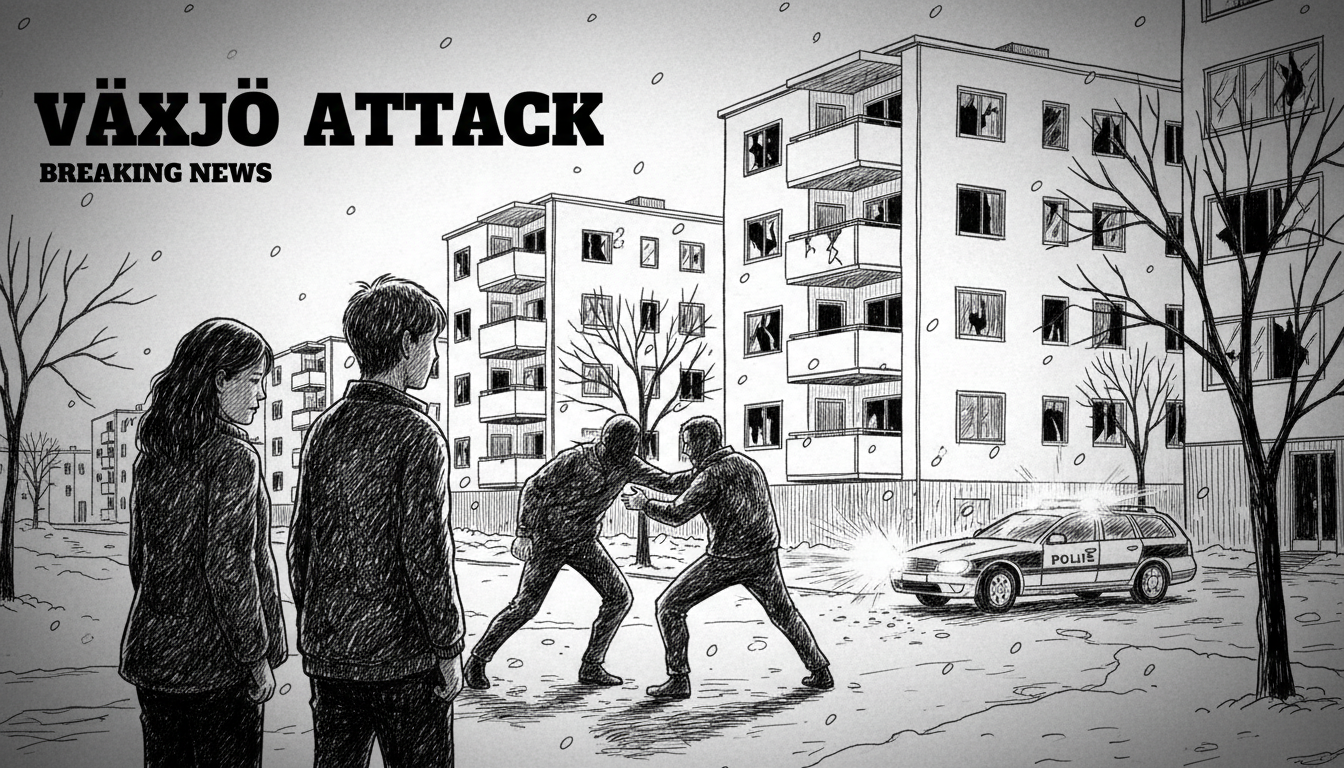 Woman stabbed and teenager assaulted in Växjö apartment