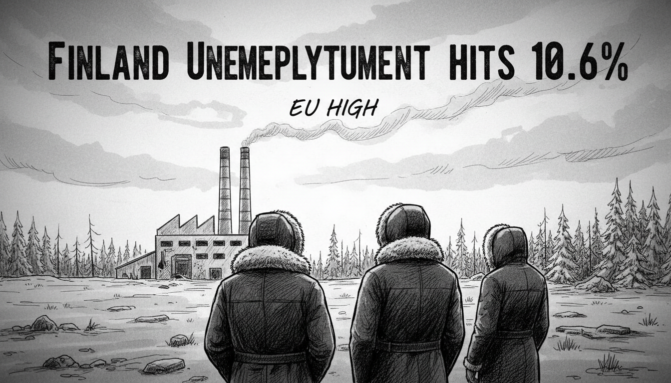Finland Unemployment Hits 10.6%: EU High