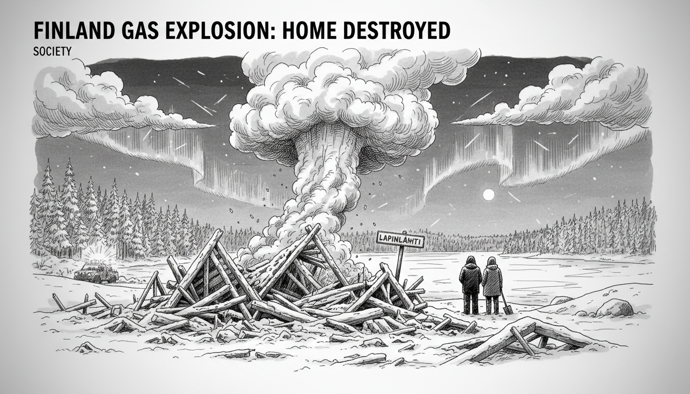 Finland Gas Explosion: Lapinlahti Home Destroyed